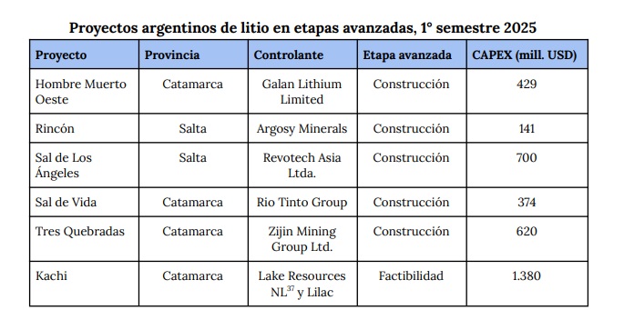 Litio en Argentina