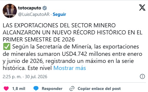 Exportaciones Mineras